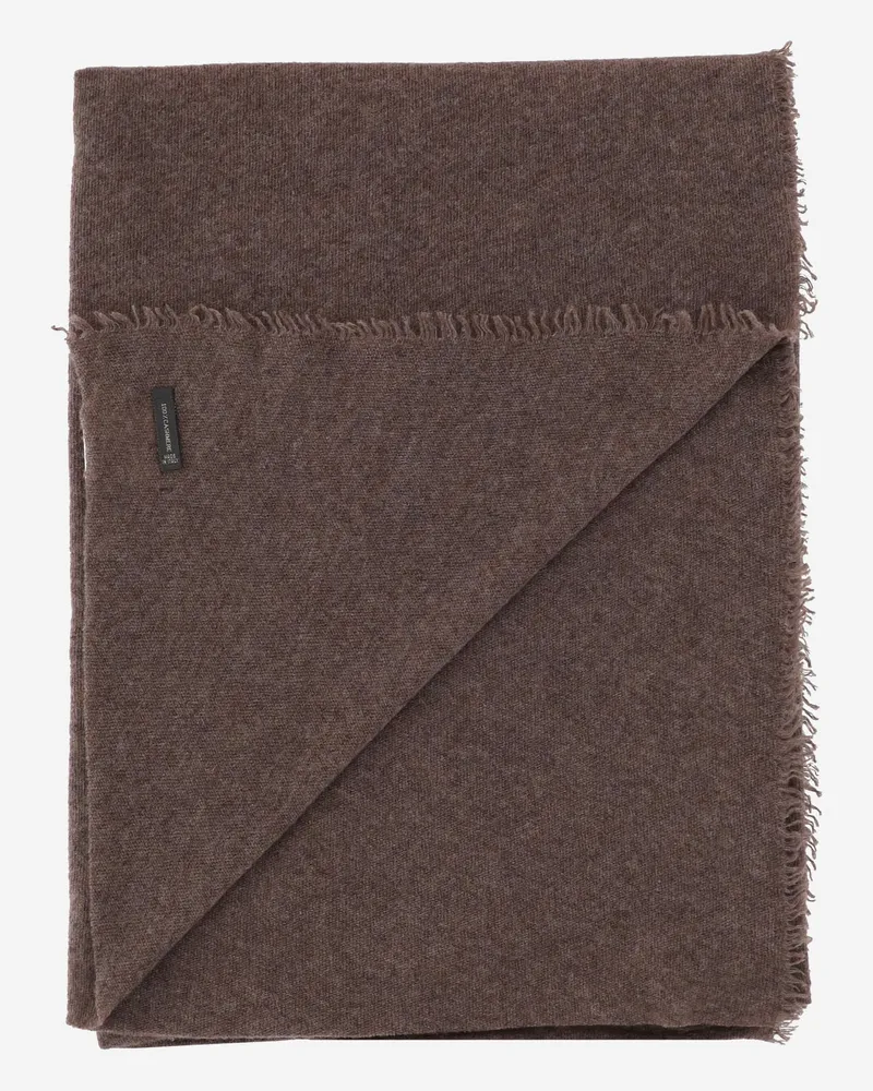 Faliero Sarti Women's Cashmere Scarf Adriel Brown Scarfs Brown
