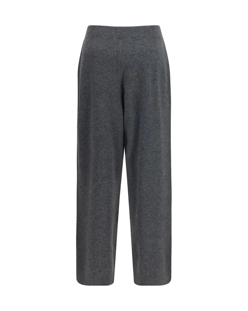Brunello Cucinelli Cashmere Trousers — Gray Gray