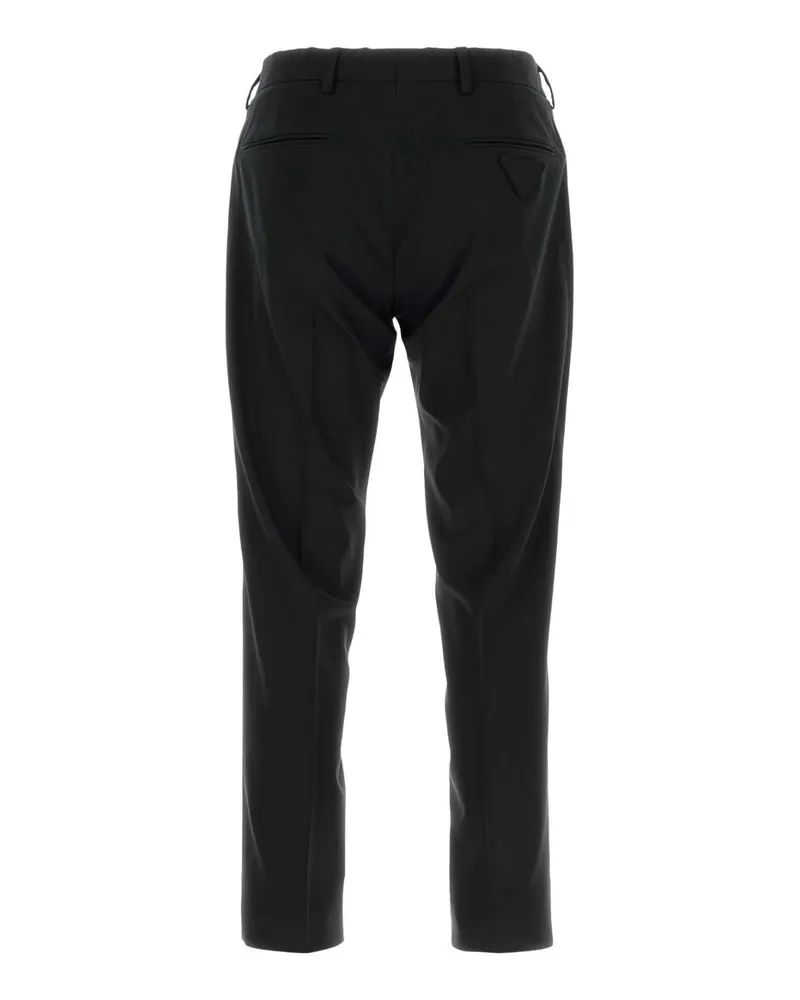 Prada Men's Black Stretch Wool Pant Nero Eawv Pantaloni Black