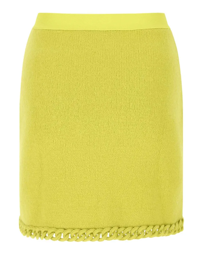 Bottega Veneta 7275 Exterior: Wool Gonne Skirt Yellow