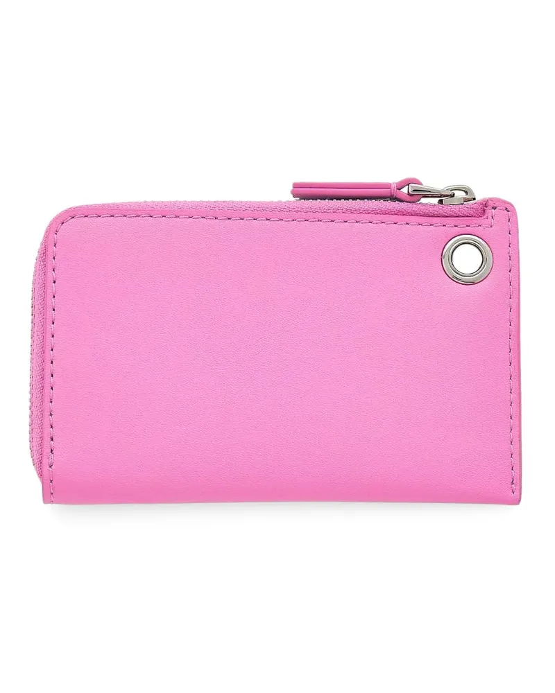 Marc Jacobs Pendant-Detailed Zippered Wallet — Pink Pink