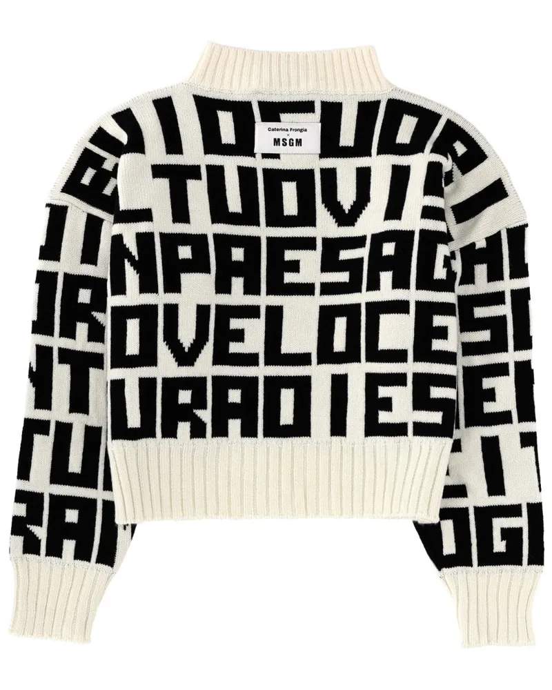 MSGM Virgin Wool Blend Sweater — Black Black
