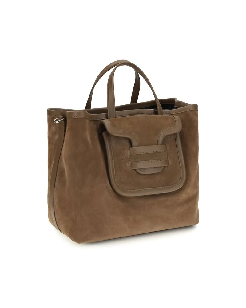 Pierre Hardy Alpha Day Shoulder Bag — Brown Brown