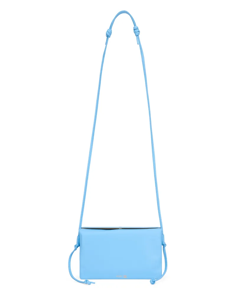 Celine Women's Shoulder Bag Smooth Leather Light Blue Lambskin Blue