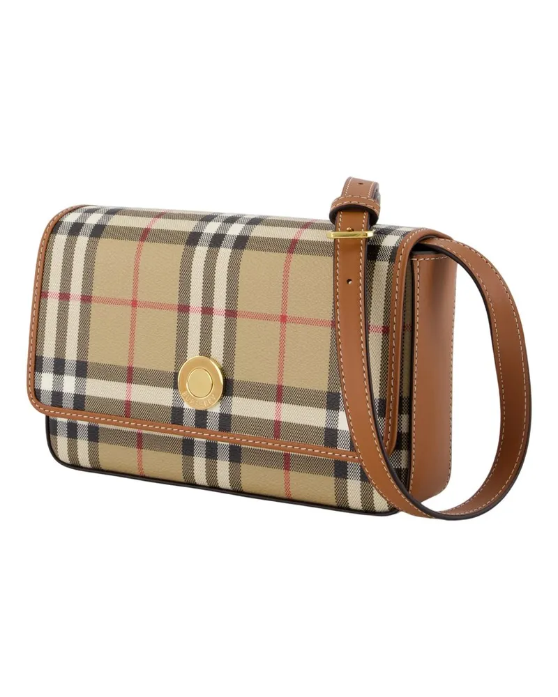 Burberry Women's Hampshire Purse -  Synthetic Leather Beige Bags Clutches Beige