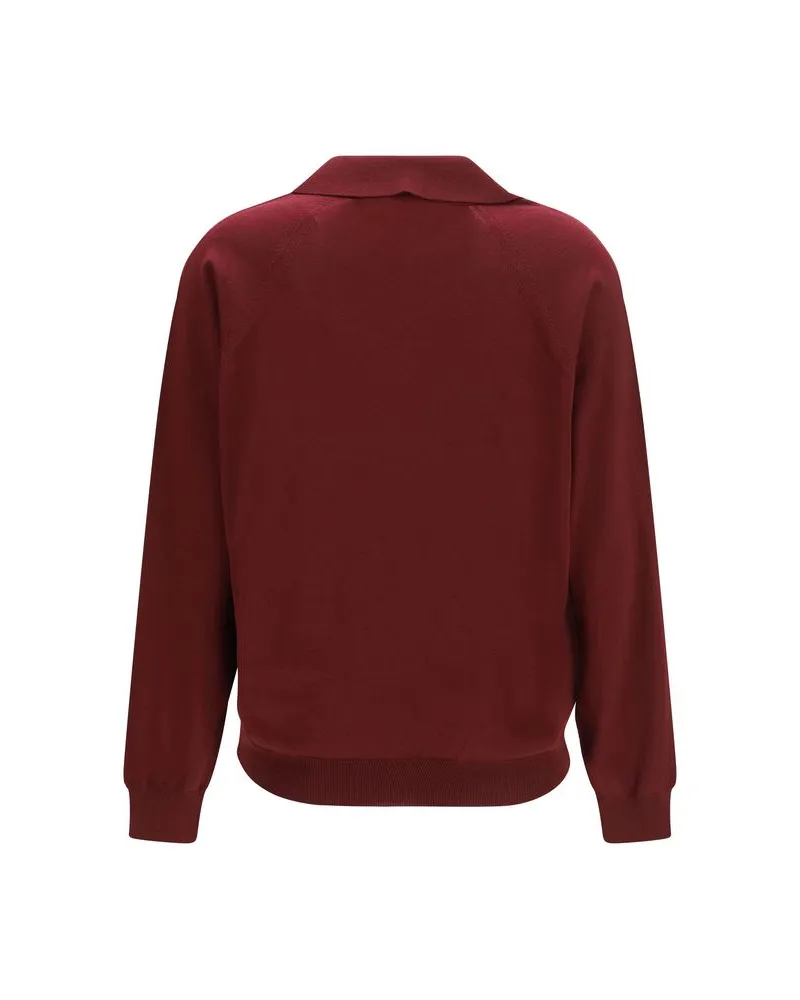 Miu Miu Virgin Wool Cardigan — Red Red