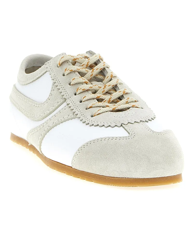 Dries van Noten Women's Gray Calfskin Sneakers Gray