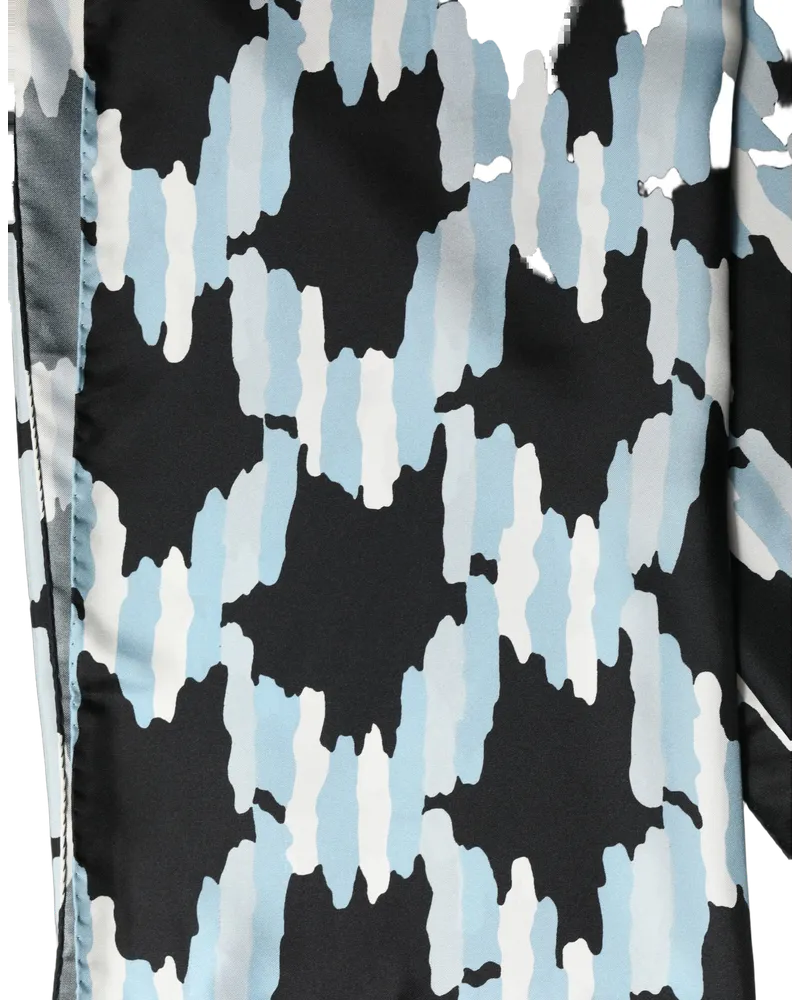 Dolce & Gabbana Abstract Silk Shawl — Black Black