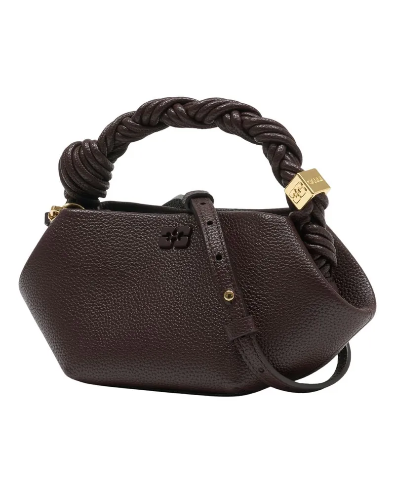 Ganni Women's Bou Mini Handbag -  Synthetic Brown Bags Handbags-Purses Brown