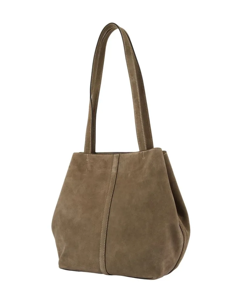 Vanessa Bruno Women's Pm Shopper Bag -  Leather Brown Beige Cowhide Totes-Shopping-Bags Beige