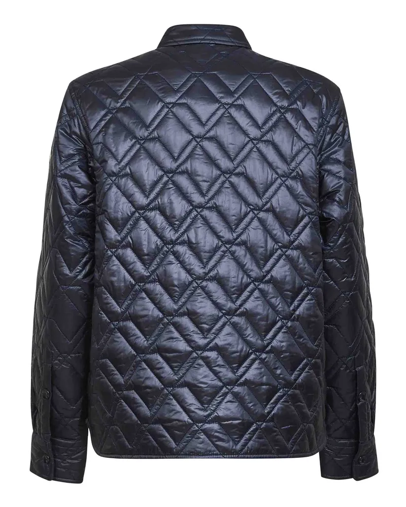 Moncler Diamond-Quilted Padded Jacket — Blue Blue