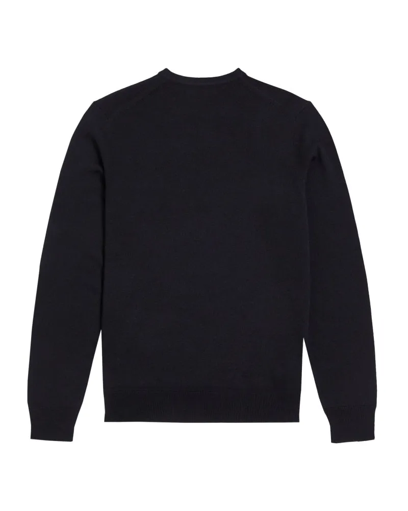 Fred Perry RWS Merino Wool Sweater — Blue Blue