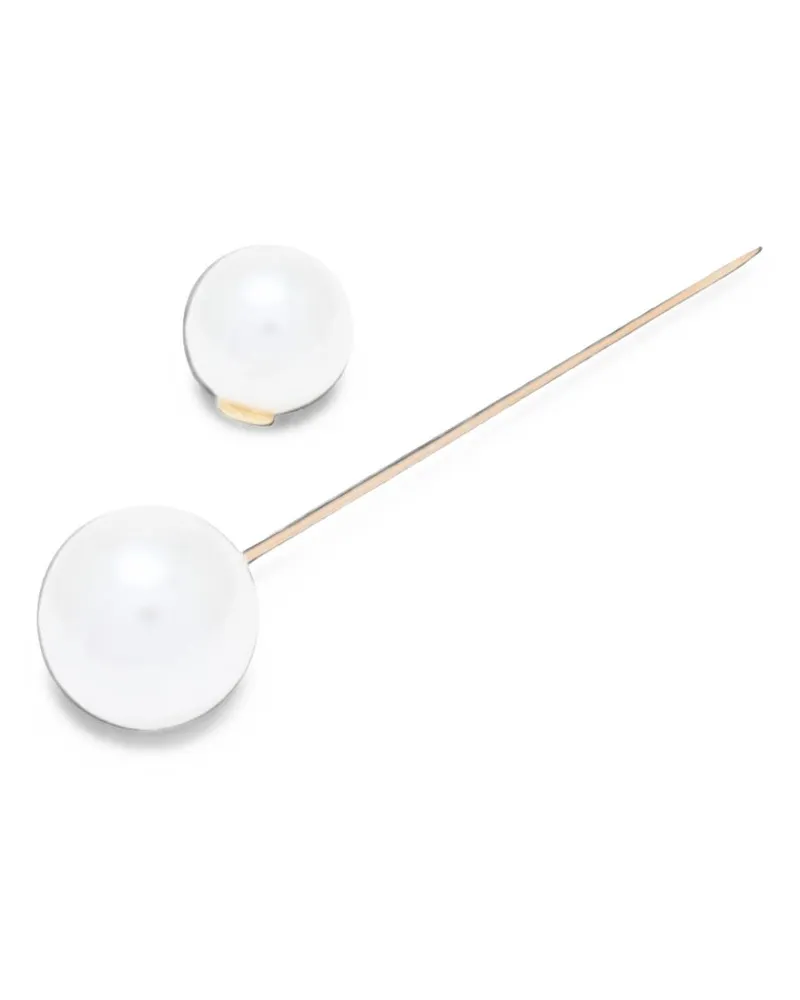 Emporio Armani Pearl Pearl Pin — White White