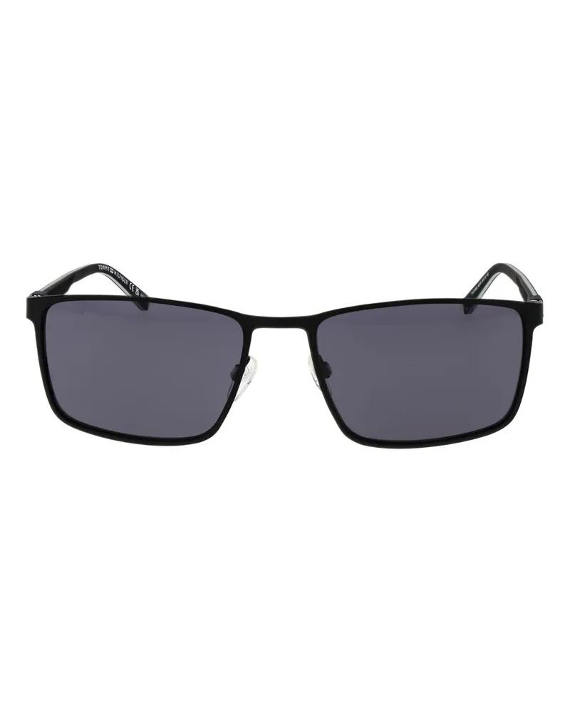 Tommy Hilfiger TO-1067518 Metal Rectangle Sunglasses — Black Black