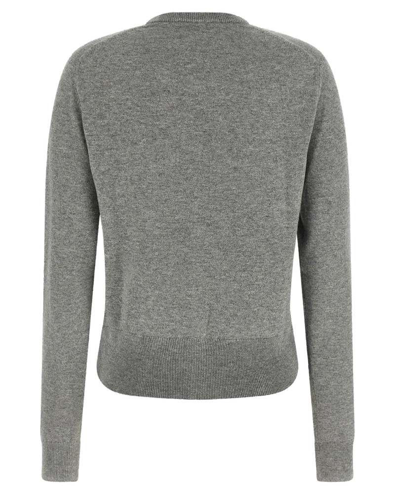 Dolce & Gabbana Cashmere Crewneck Cardigan — Gray Gray