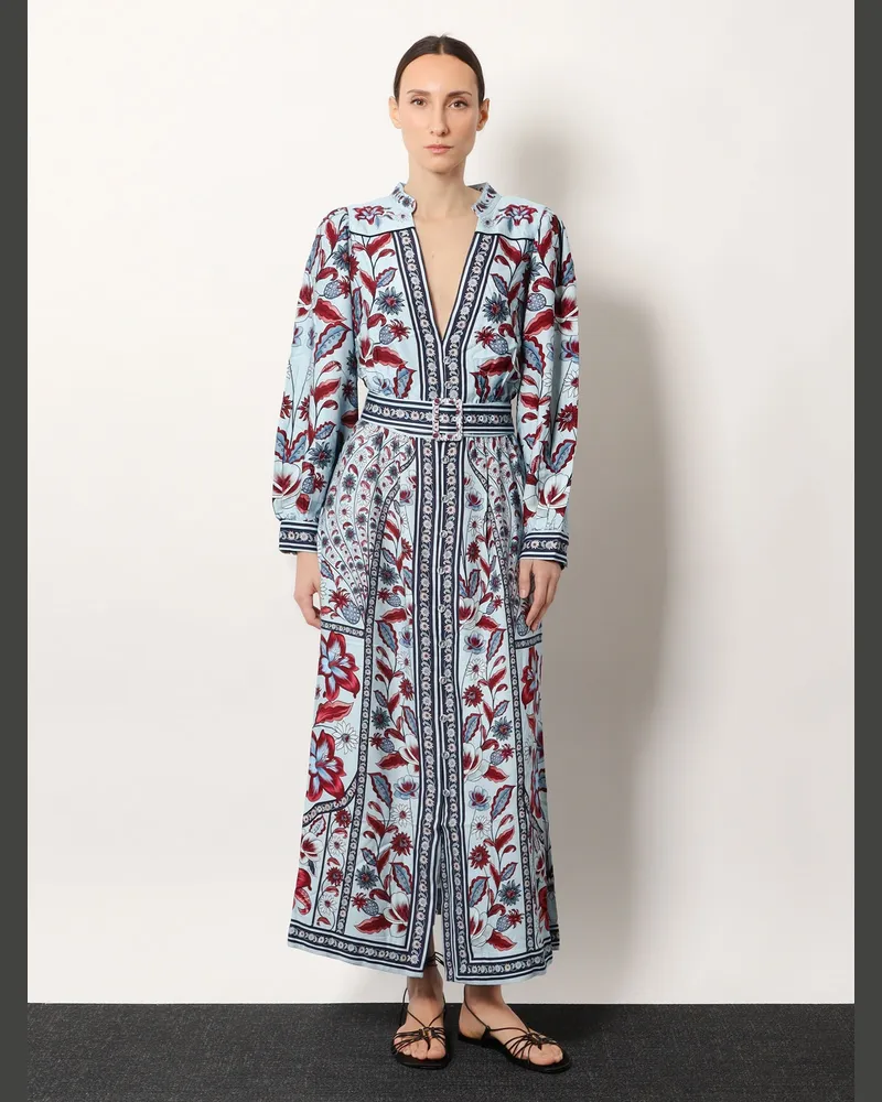 FARM Rio Women Marcelle Maxi Dress Blue Rayon Blue