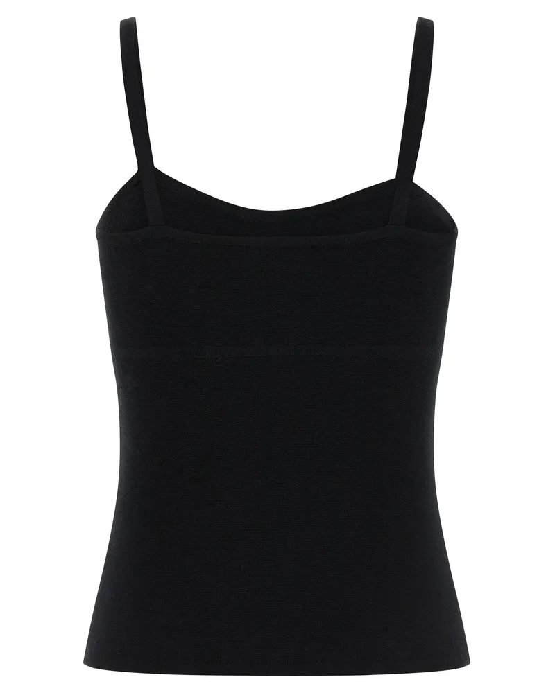 Max Mara Pure Wool Tank Top — Black Black
