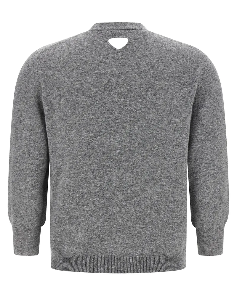 Prada Women's Gray Cashmere Cardigan Clothing Gray
