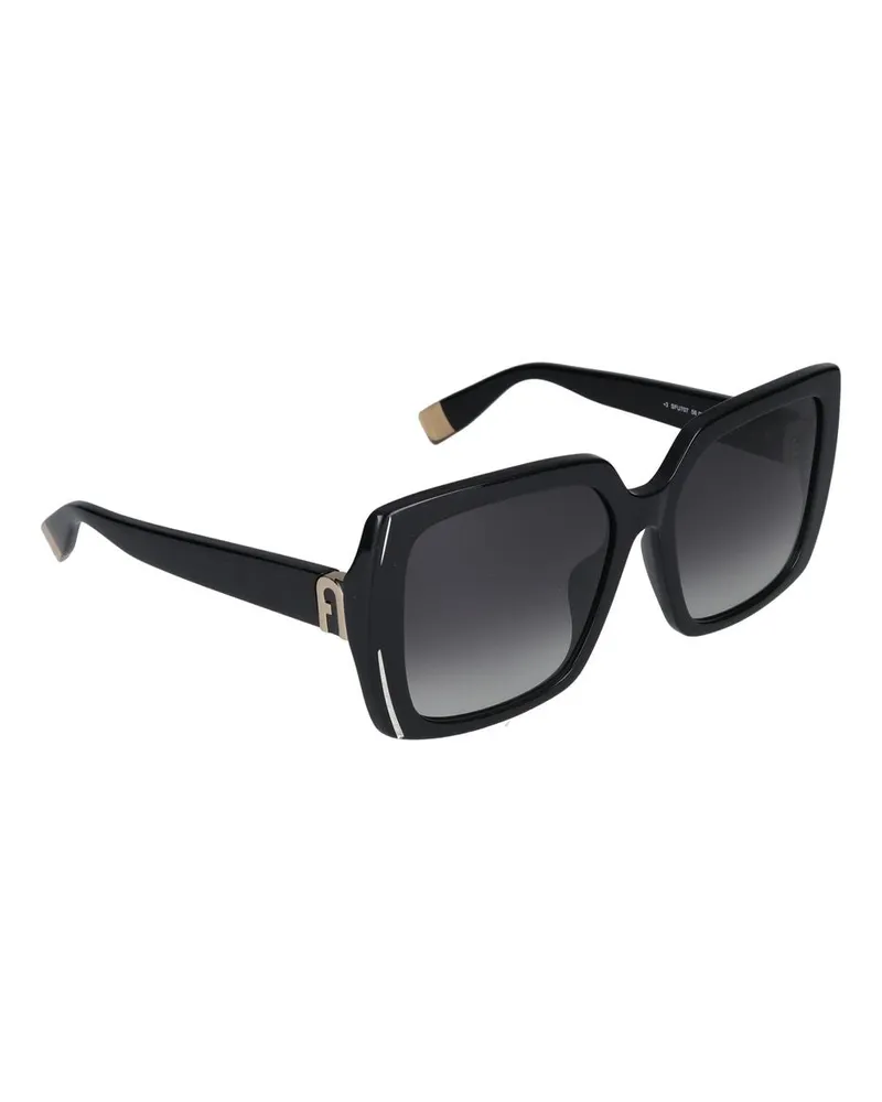 Furla Women's Sunglasses Sfu707 0700 Nero Lucido 17-140 Acetate Black