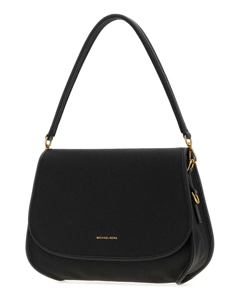 Michael Kors Women's Conv Shoulder Bag Black Leather Black