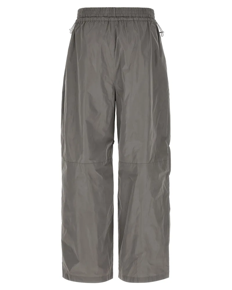 Alexander Wang Women's Gray Polyester Athletic Pants Gray