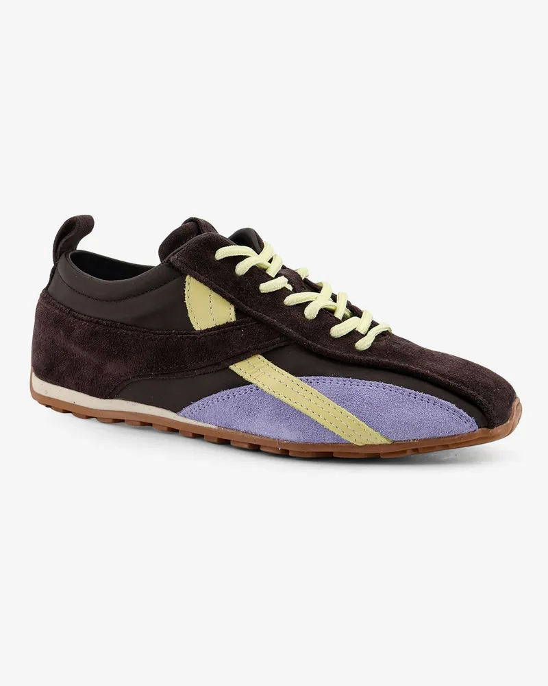 Alohas Women's Sneakers Brown Leather Trainers Brown