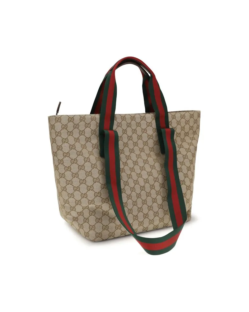 Gucci Men's Beige Polyester Shoulder Bag Beige
