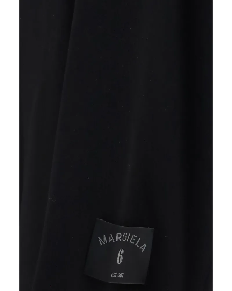 Maison Margiela Men's Double-Face Wool Coat Black Ovis Aries Black