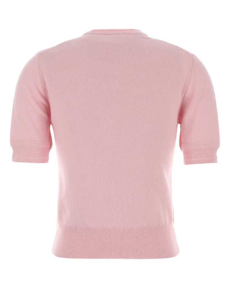 Jil Sander Women's Pink Wool Sweater Candypink Lana Vergine Maglieria Pink