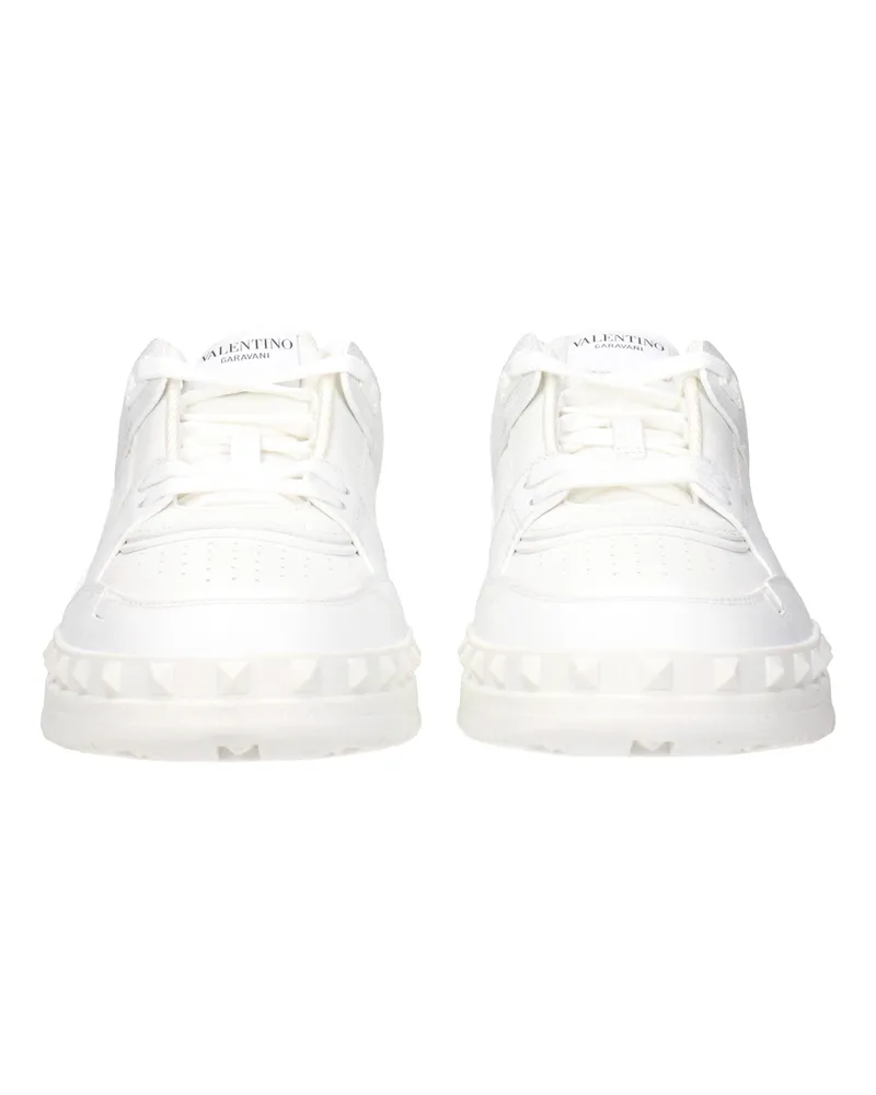 Valentino Garavani Men's White Leather Sneakers White