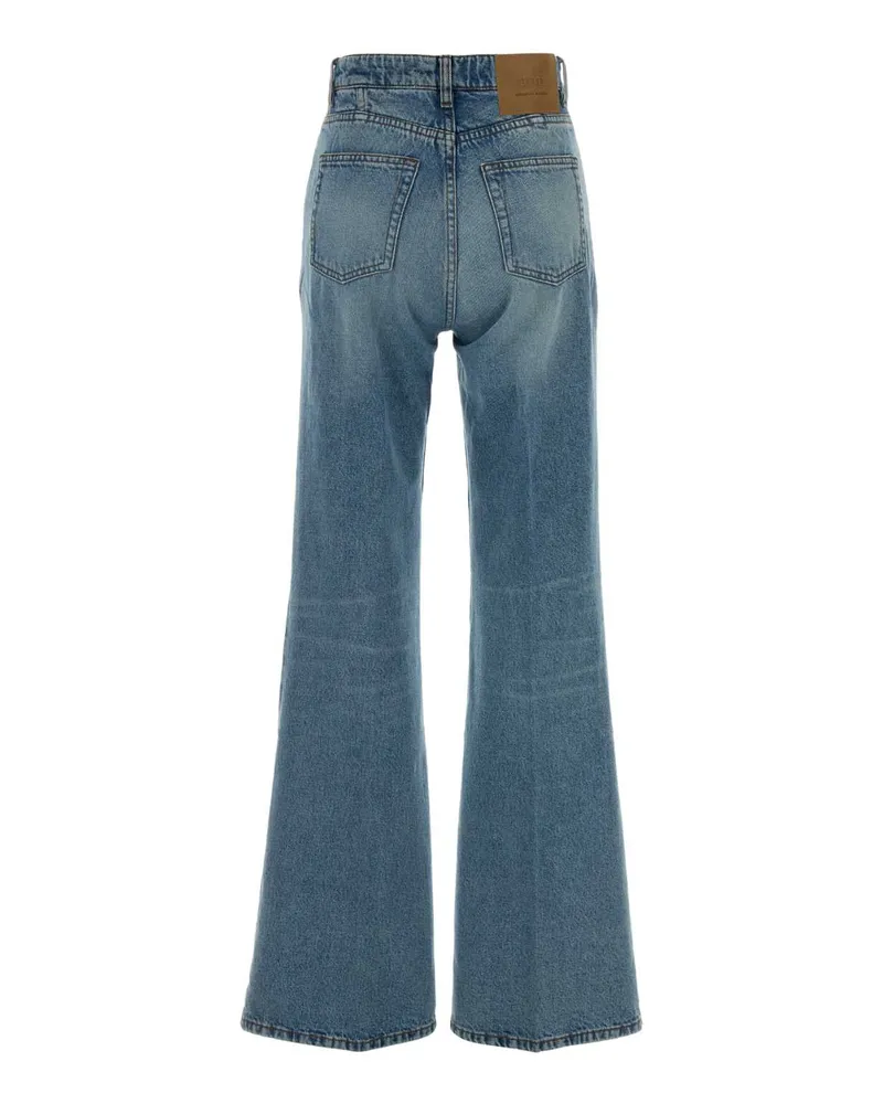 AMI Paris Women's Denim Jeans Bleuused Exterior: Cotton Blue