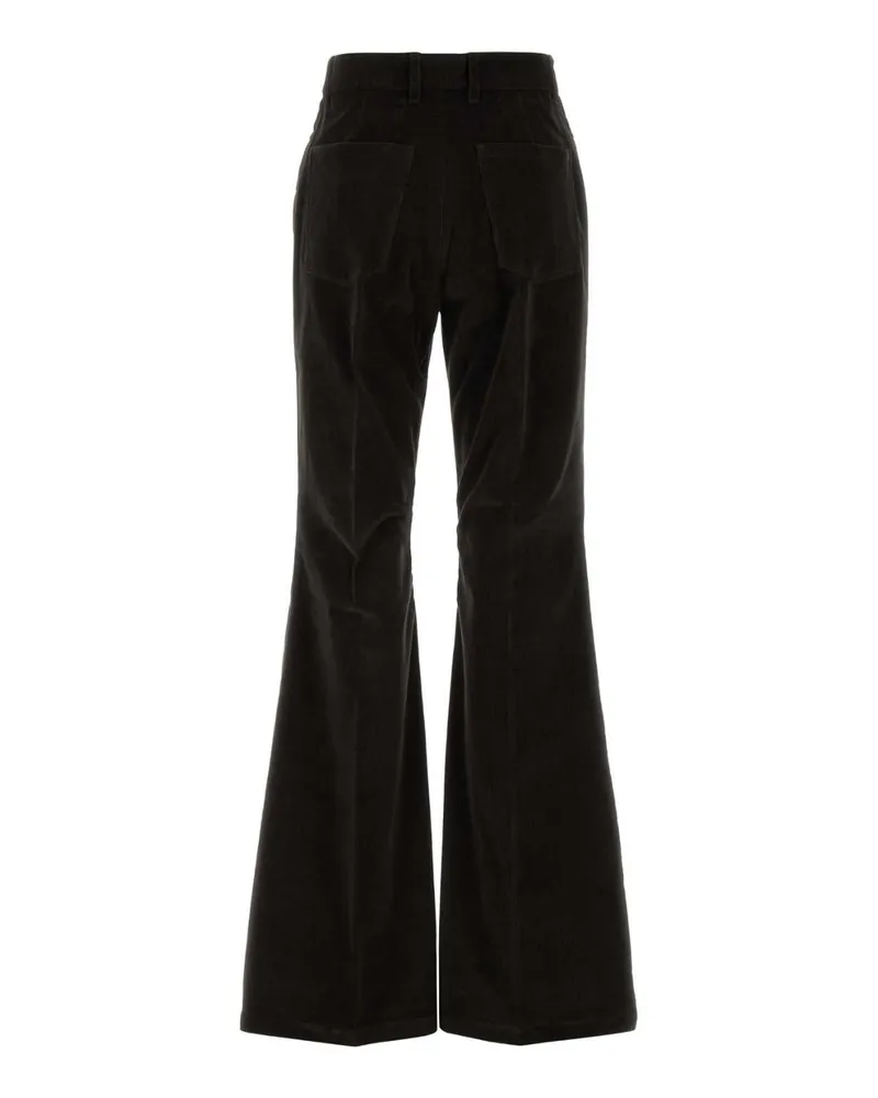 Ferragamo 13g988785197 Darkexpresso Co-Ea Pantaloni Trousers Black