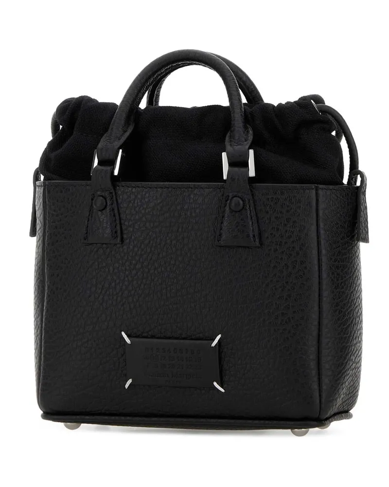 Maison Margiela Men's Black Leather 5ac Handbag Borse A Mano Black