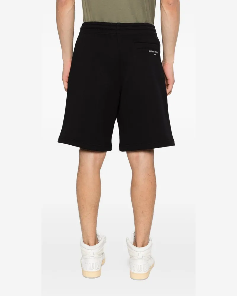 Kitsuné Cotton Drawstring Shorts — Black Black