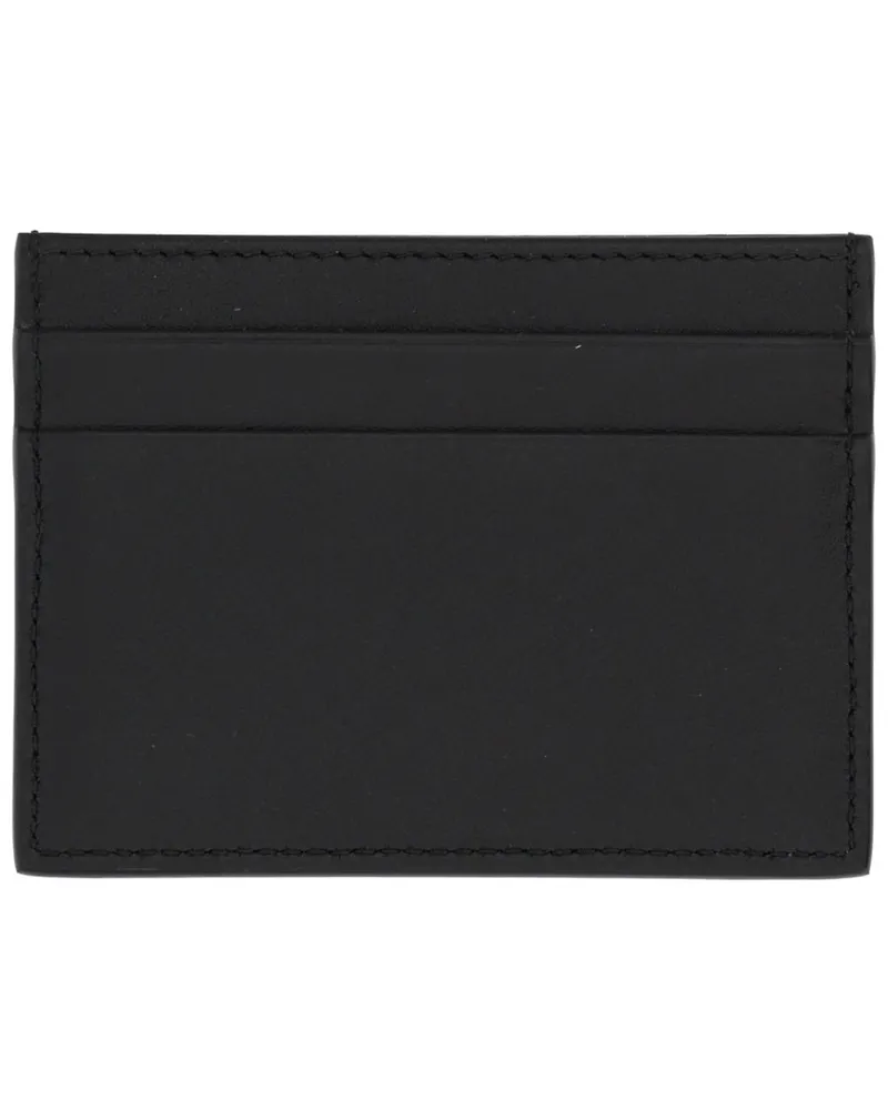 Dolce & Gabbana Leather Card Case — Black Black