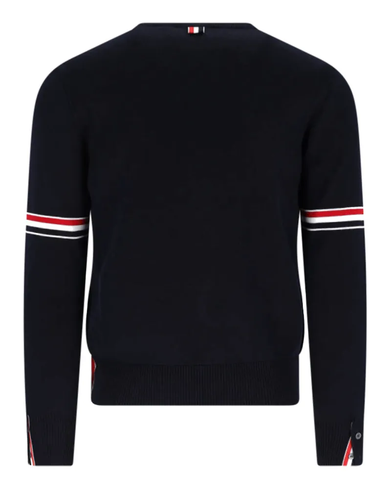 Thom Browne Men's Sweaters Blue Cotton Navy
