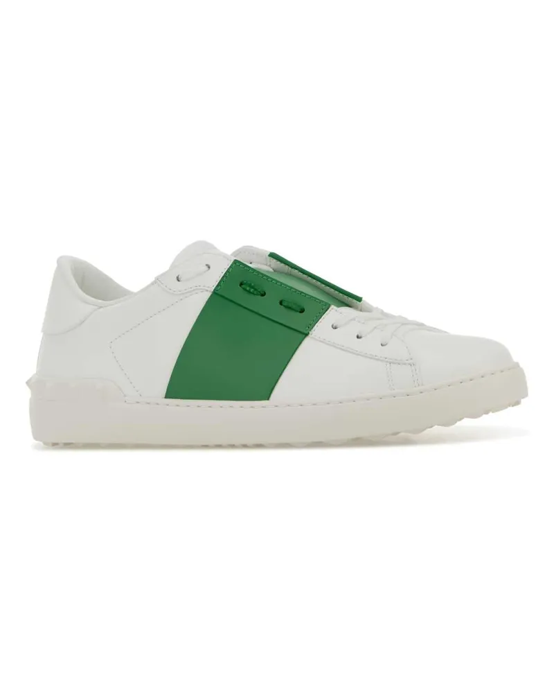 Valentino Garavani Men's Open Sneaker White Calf Leather White