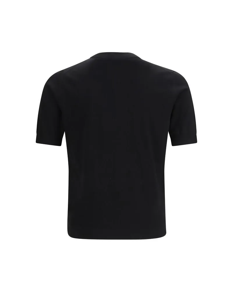 Prada Men's Black Cotton T-Shirt Black
