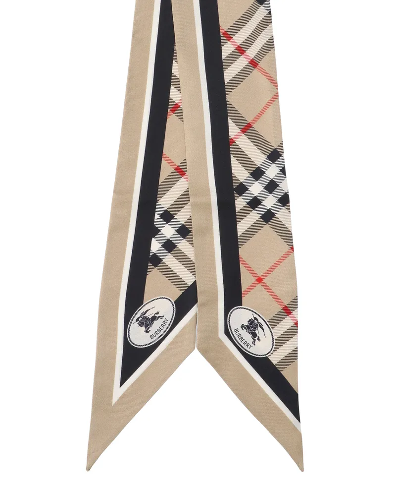 Burberry Women's Scarfs Beige Mulberry Silk Beige
