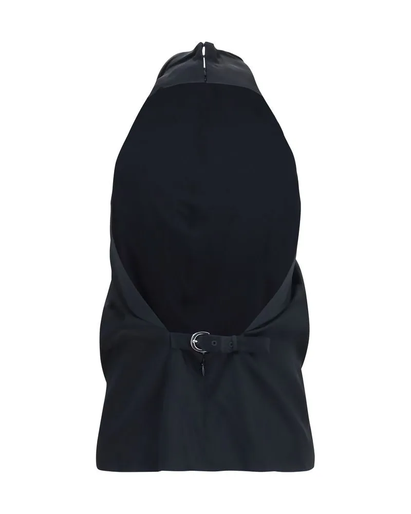 KHAITE Women's Black Acetate Blouse Black