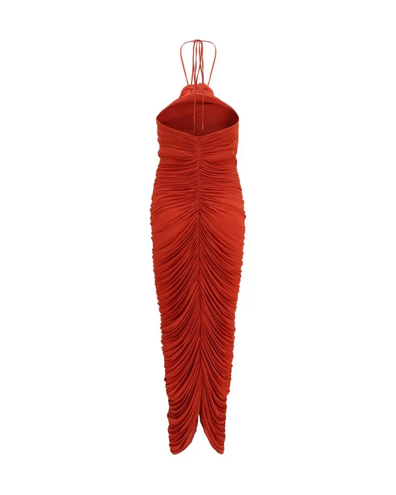 Magda Butrym Women's Multicolor Viscose Cocktail Dress Red
