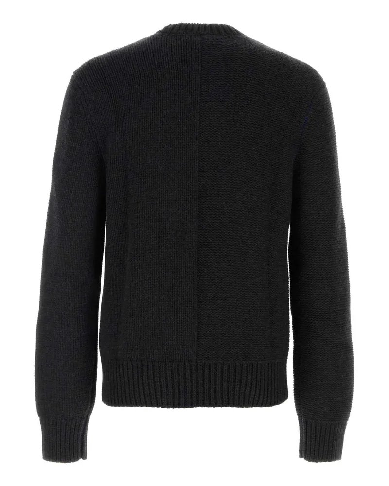Burberry Men's Slate Cashmere Sweater Brisk Exterior: Maglieria Gray