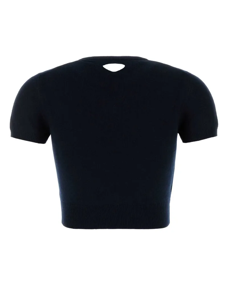 Prada Women's Midnight Blue Cashmere Sweater Bleu Maglieria Navy