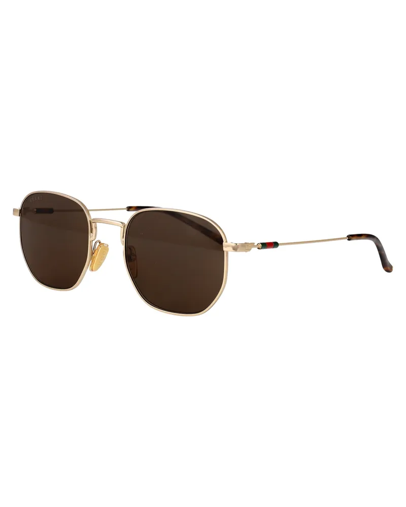 Gucci Men's Sunglasses Gg2095s Gold Metal Gold