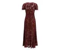 Women's Bordeaux Polyester Cocktail Dress