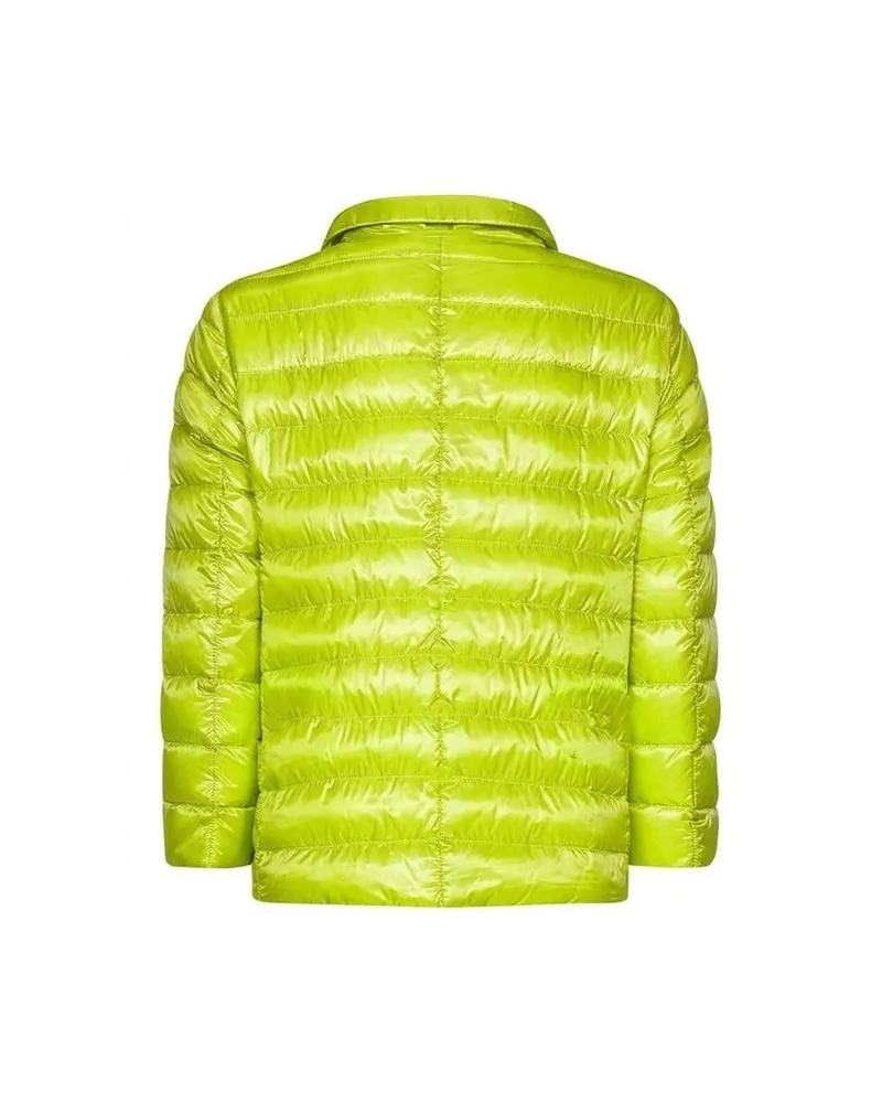 Herno Women's Bicolor Polyamide Coat Clothing Yellow