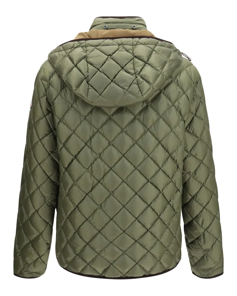 Moncler Men's Reversible Venserre Down Jacket Dark Green Green
