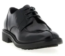 Men's Black Calfskin Oxfords And Derbies Shoe