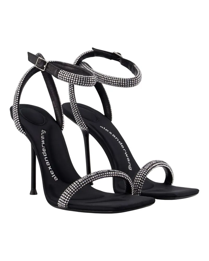 Alexander Wang Women's Julie 105mm Sandals -  Synthetic Black Shoes Black