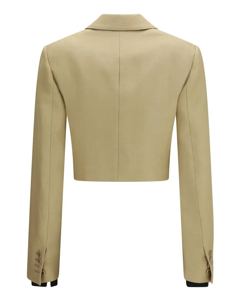 Max Mara Women's Buono Linen Jacket Sabbia Beige